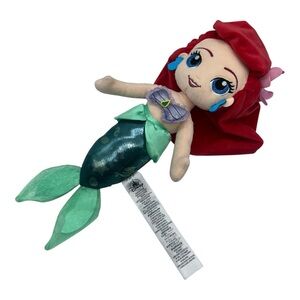 The Little Mermaid Princess Ariel plush 16" embroidered face shimmer eyes lips